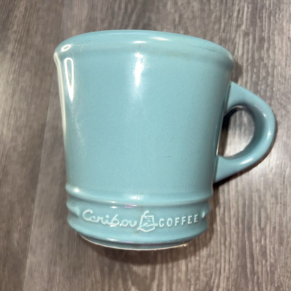 Caribou Coffee Mug. 14 Oz Sea Green 2014